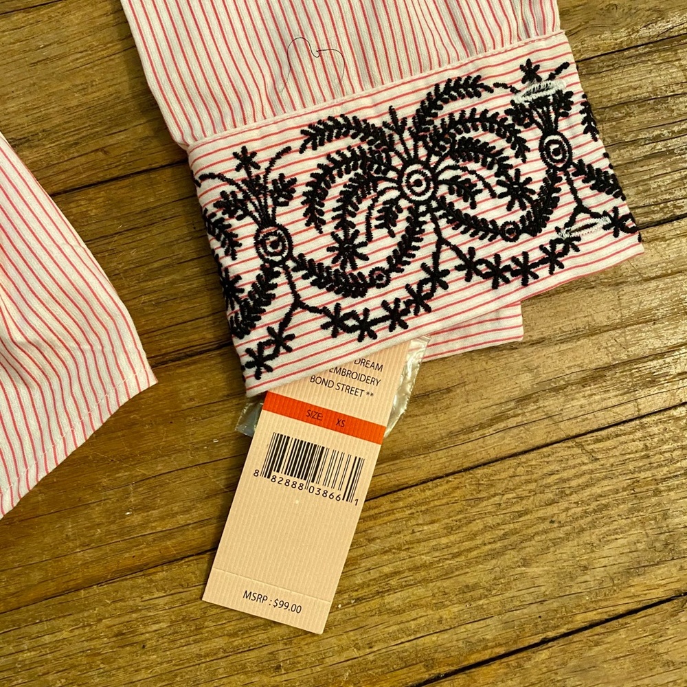 NANETTE LEPORE Cold Shouder Ruffle Button Down NWT - Picture 9 of 10